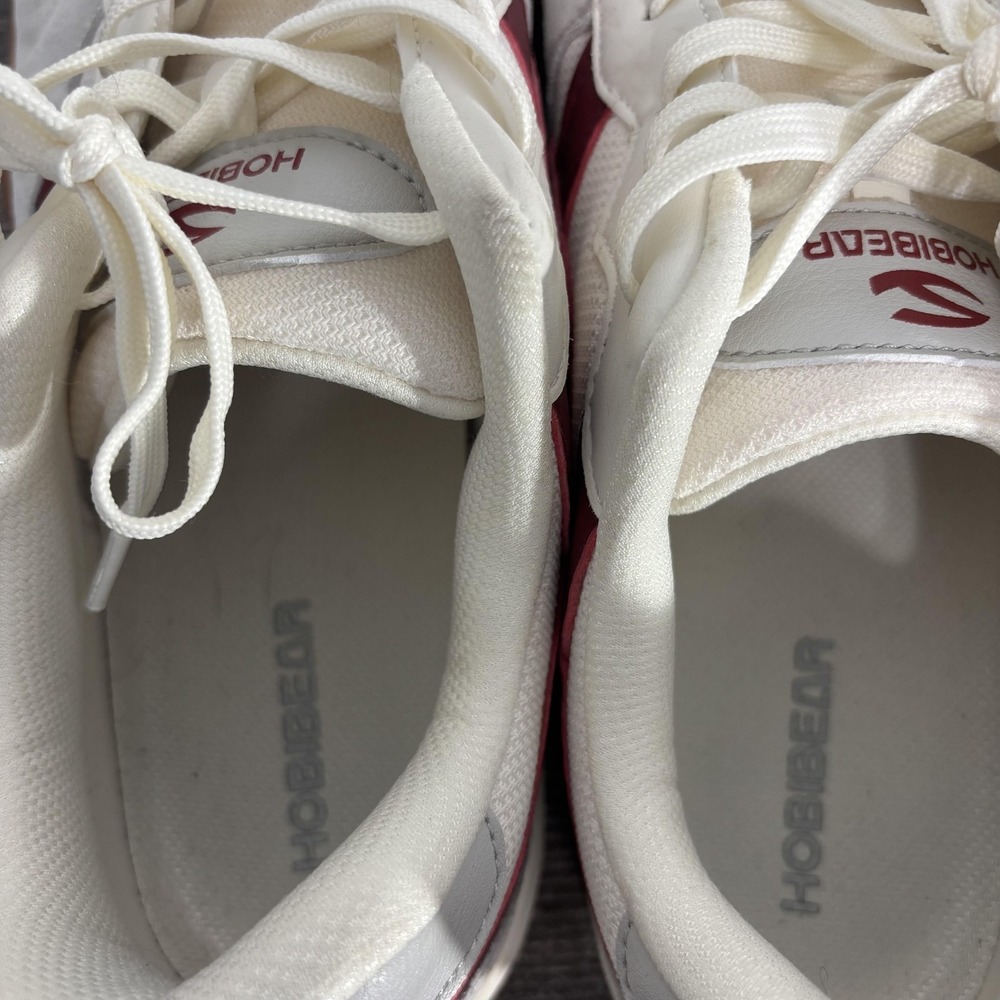 HOBIBEAR Shoes Mens Size 10.5 White Maroon Running Athletic Sneaker WS61157171 - Picture 8 of 10
